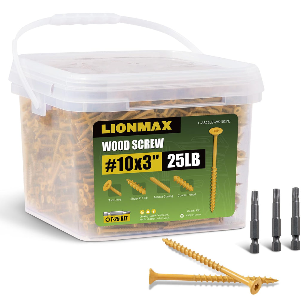 3 Inch Rust Resistant Exterior Deck Screws 1700 Pack