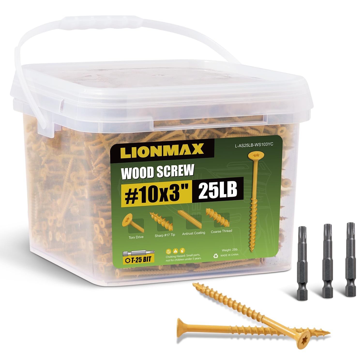 3 Inch Rust Resistant Exterior Deck Screws 1700 Pack