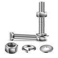 304 Stainless Steel Black Oxide Hex Bolt Nut and Washer Assortment
