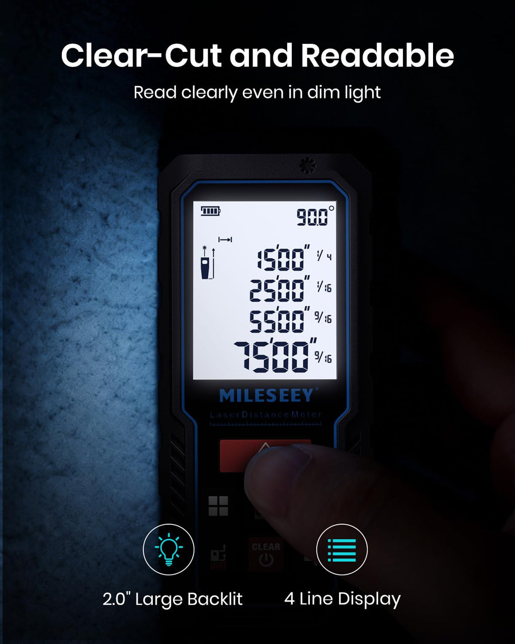 Digital Laser Measuring Tool with Angle Sensor