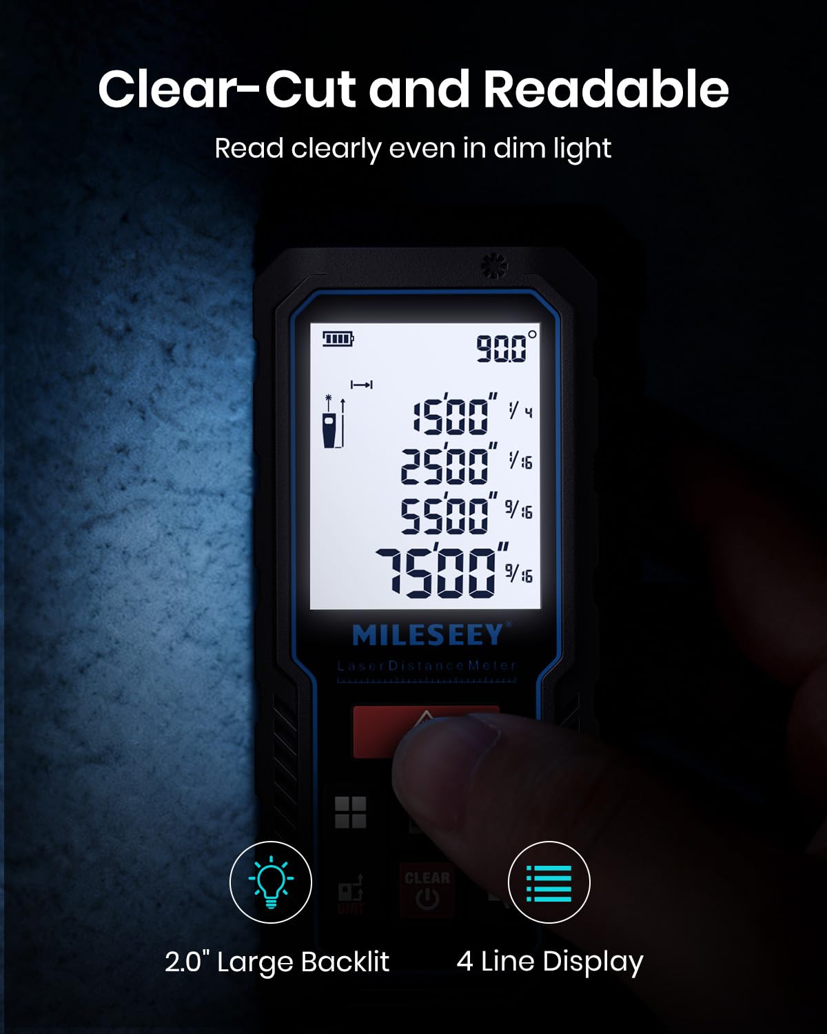Digital Laser Measuring Tool with Angle Sensor