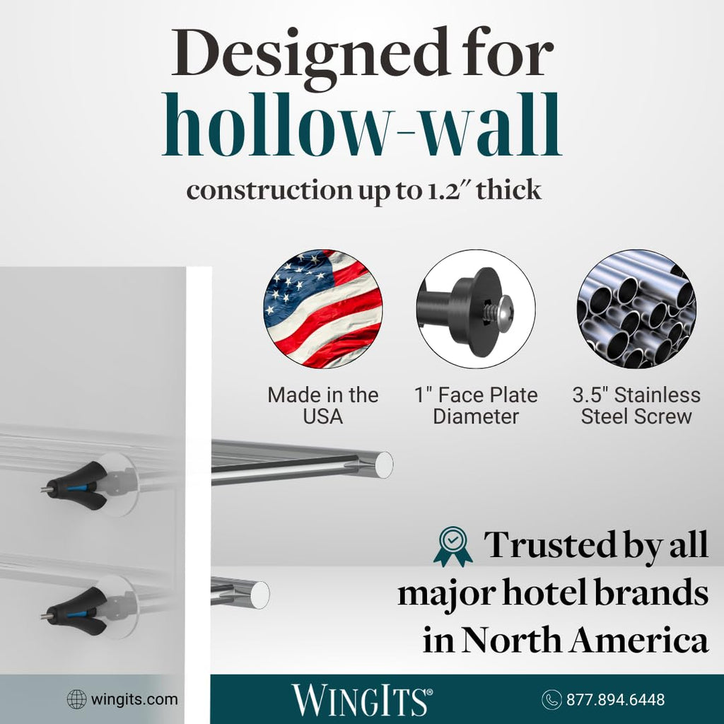 24 Pack Heavy Duty Drywall Anchors with Stainless Steel Screws