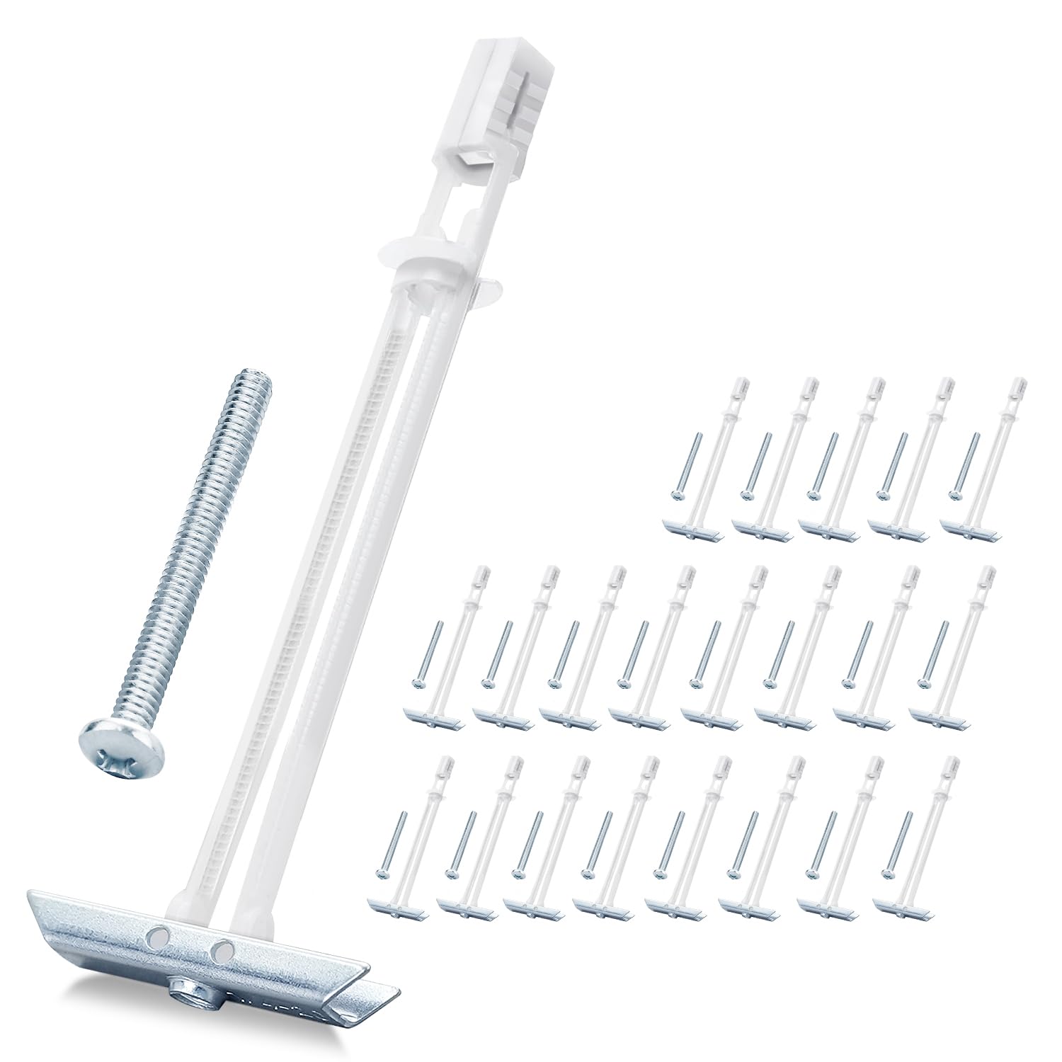 14 Pack Heavy Duty Drywall Anchors with Bolts for TV Mounting