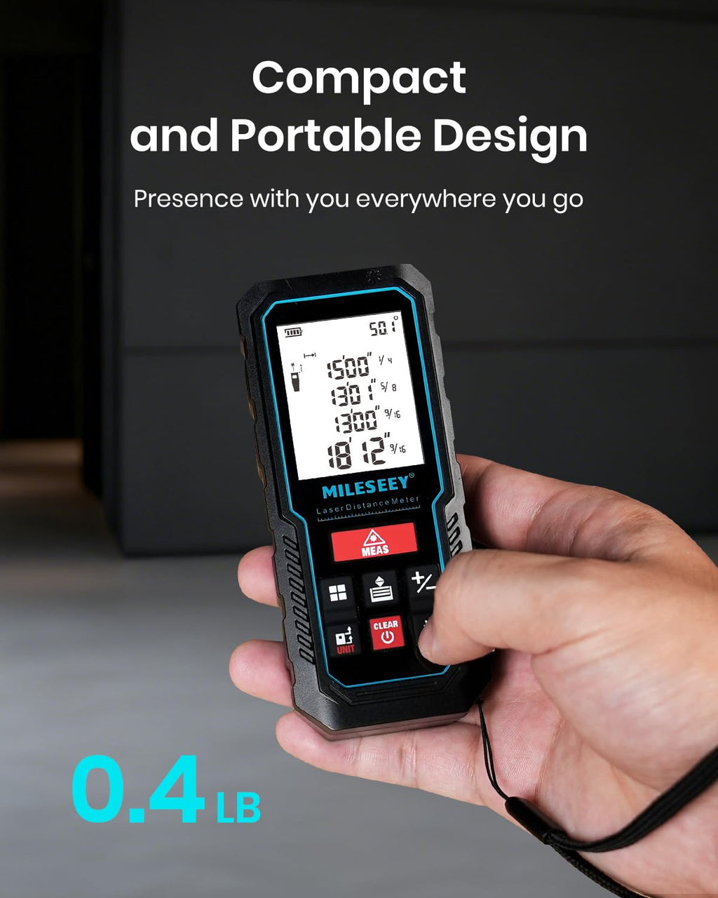 Digital Laser Measuring Tool with Angle Sensor