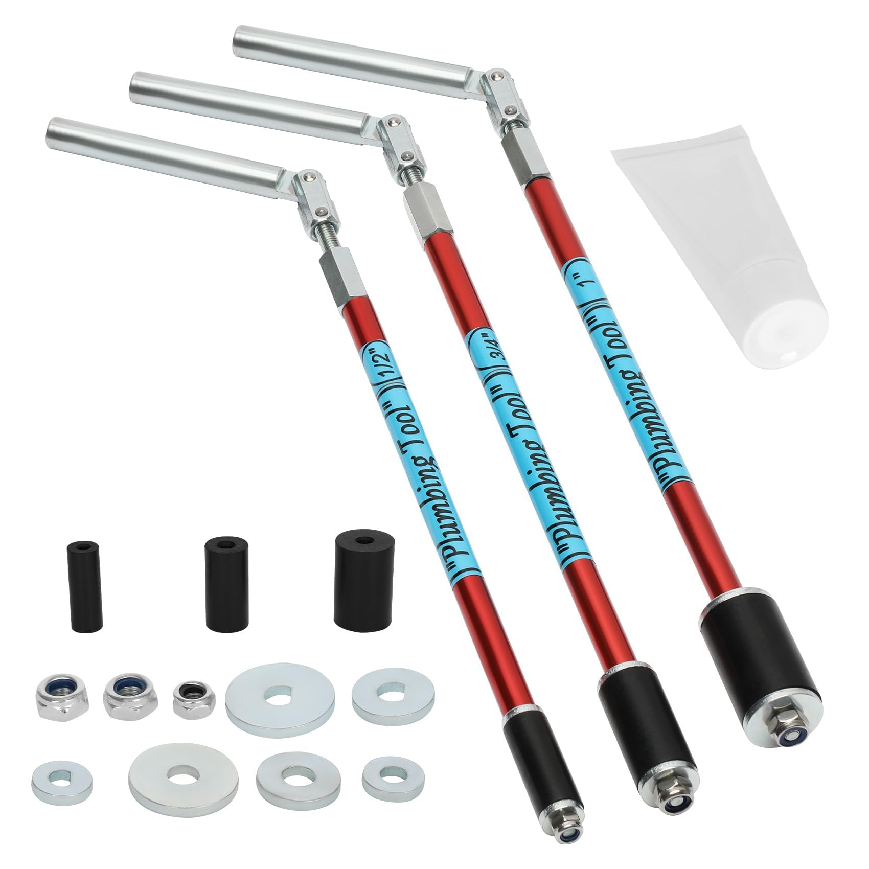 Plumbing Pipe Plug Tool Kit for Half Three Quarter and One Inch Pipes