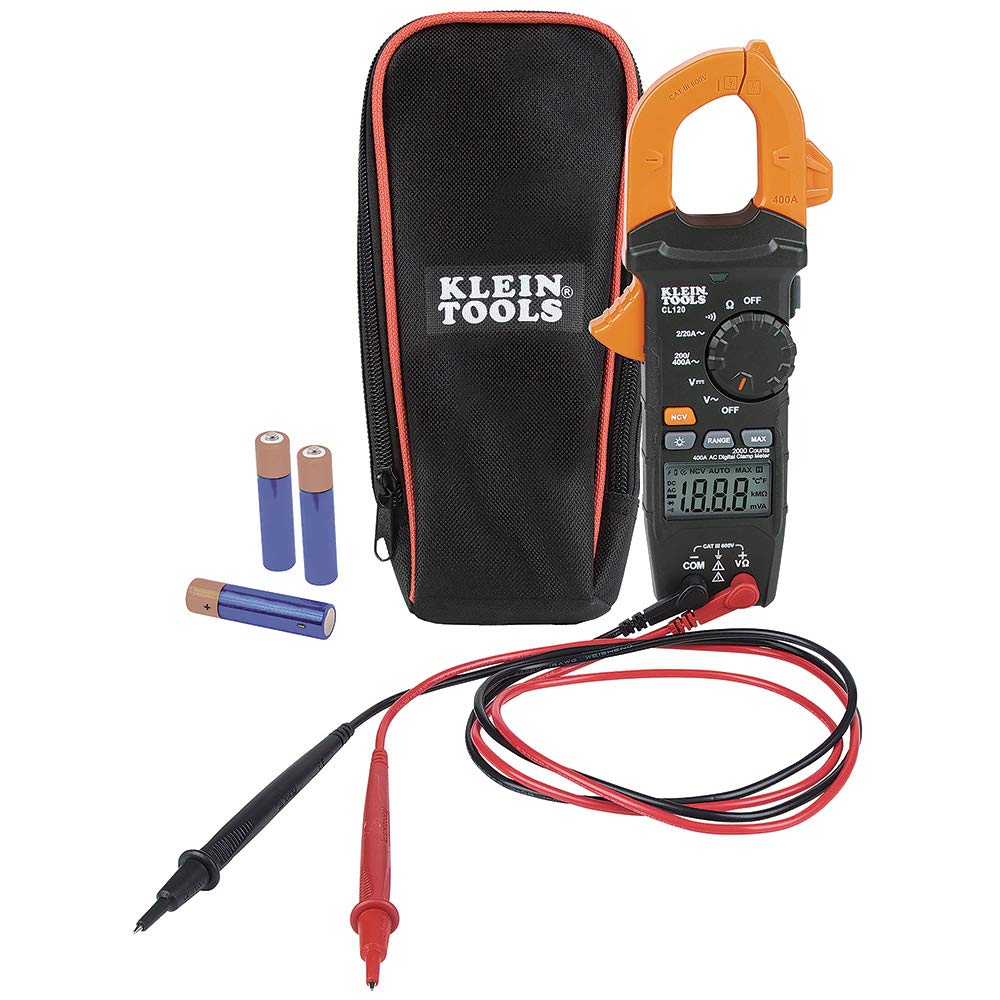 400 Amp AC Auto Ranging Clamp Meter Electrical Test Kit