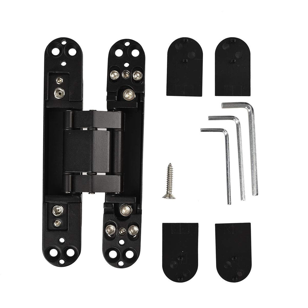 6 Inch 7 Inch Concealed Door Hinges Zinc Alloy 180 Degree Adjustable
