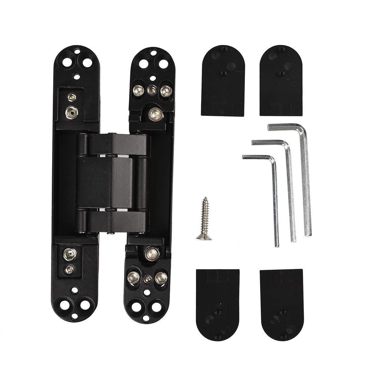 6 Inch 7 Inch Concealed Door Hinges Zinc Alloy 180 Degree Adjustable
