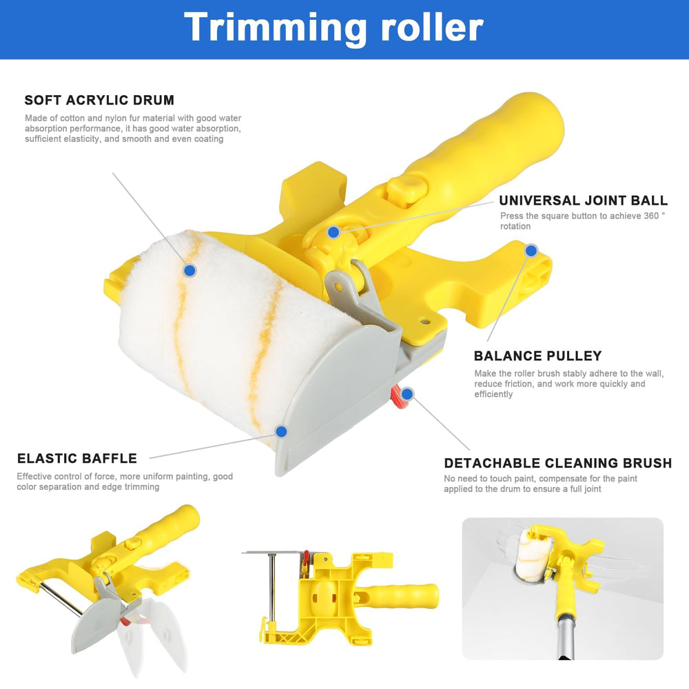 30 Piece Paint Roller Kit with Telescopic Extension Pole