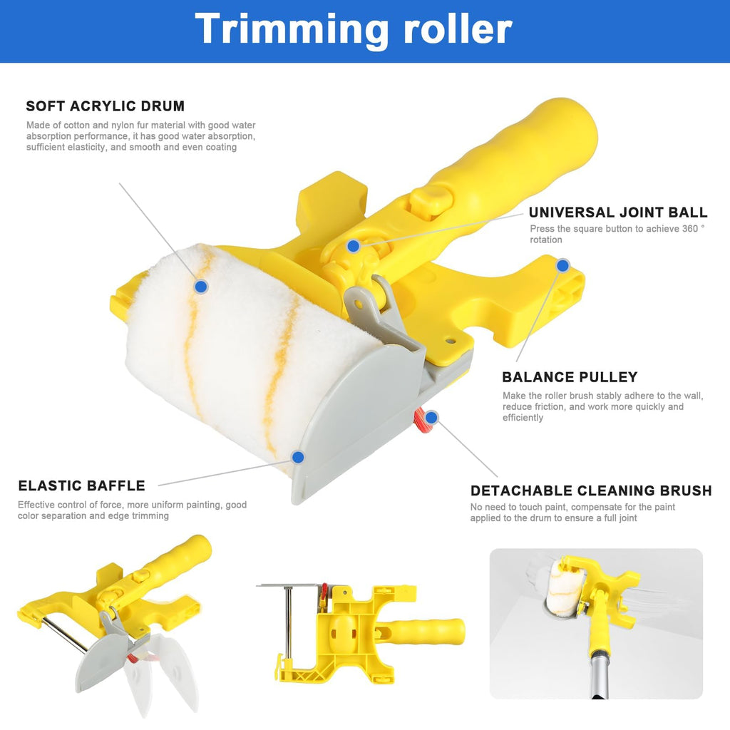 30 Piece Paint Roller Kit with Telescopic Extension Pole