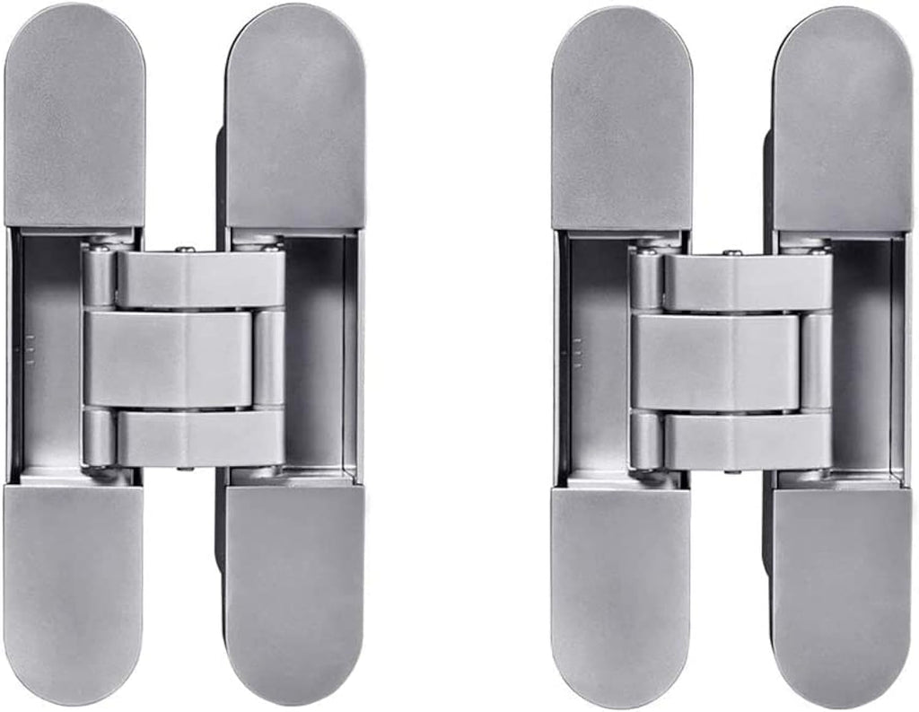 6 Inch 7 Inch Concealed Door Hinges Zinc Alloy 180 Degree Adjustable