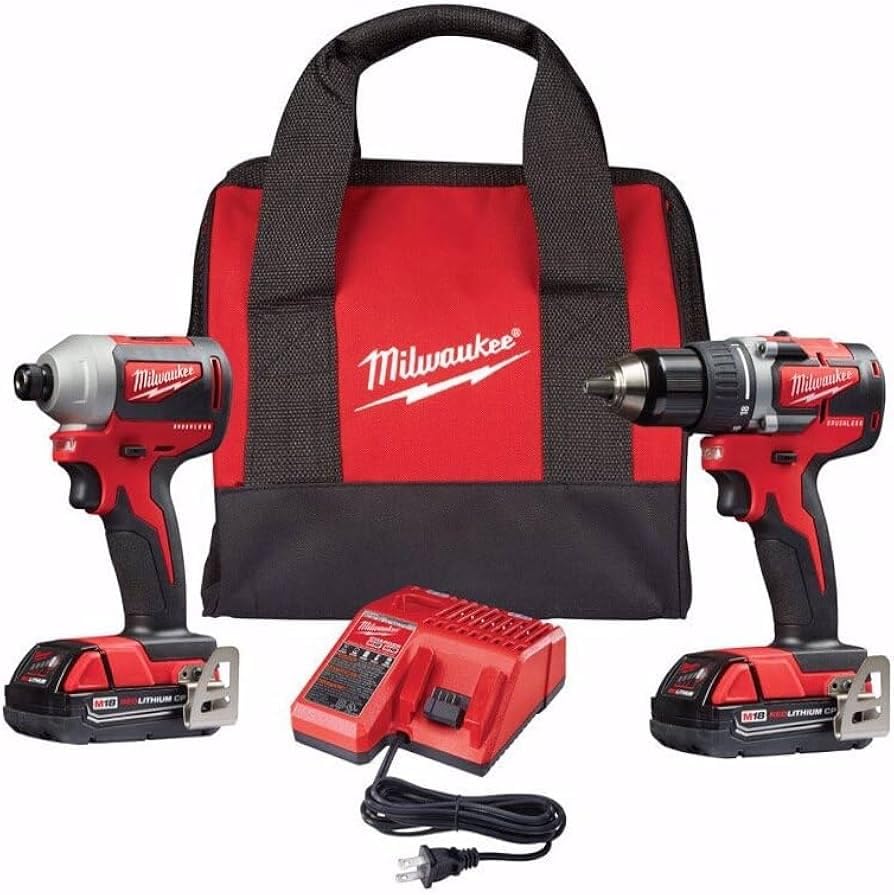 Compact Brushless Drill Driver and Impact Driver Combo Kit