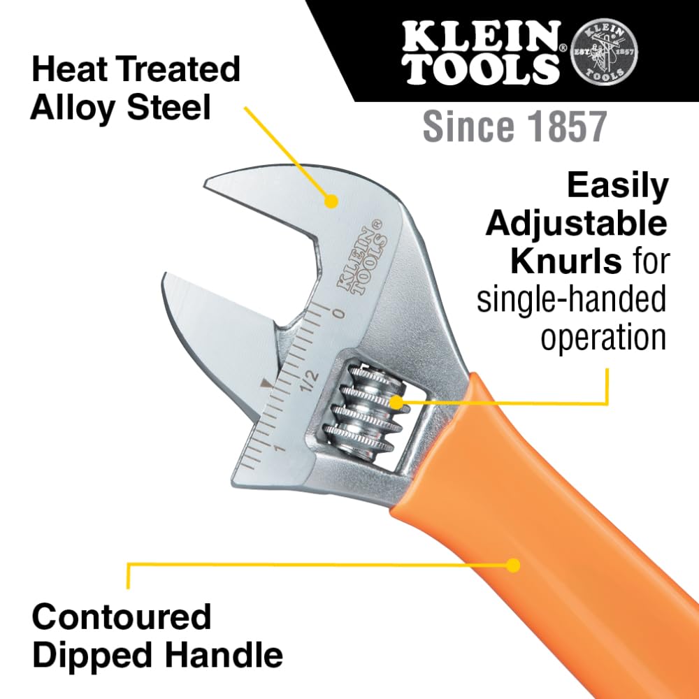 Extra Capacity Adjustable Wrench in Forged Heat Treated Alloy Steel