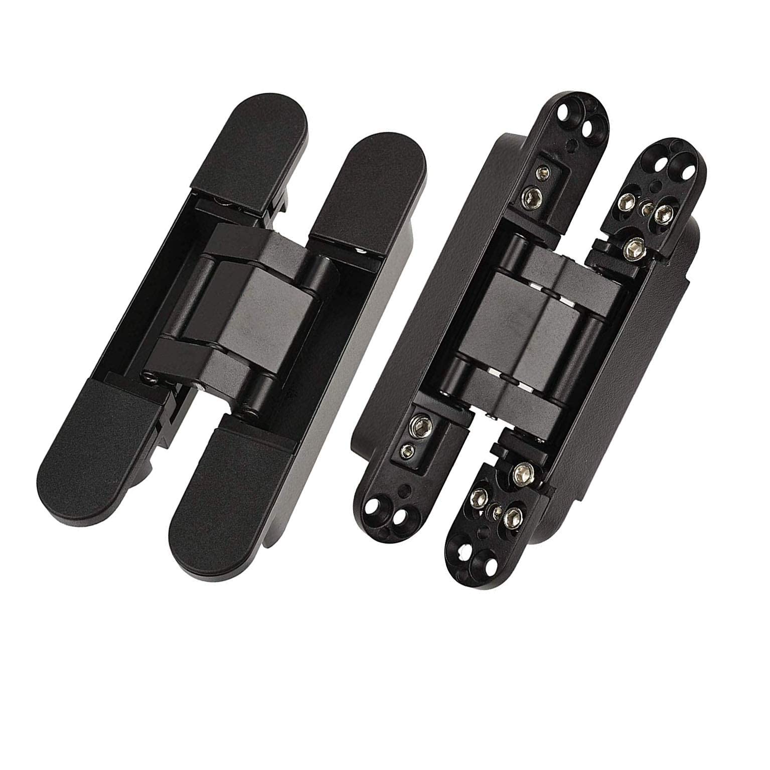 6 Inch 7 Inch Concealed Door Hinges Zinc Alloy 180 Degree Adjustable
