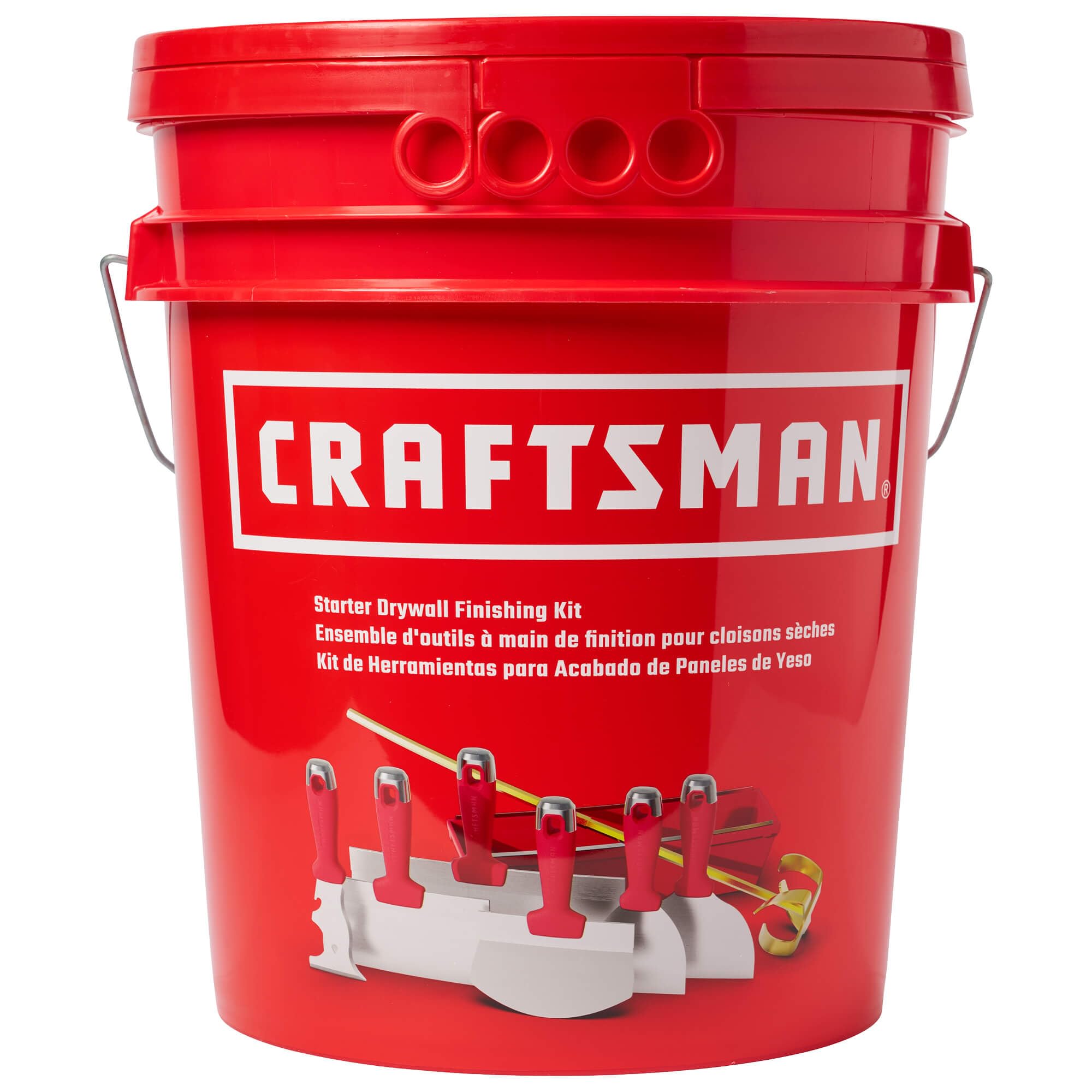 Drywall Hand Tool Kit with Joint Knives Taping Knives and Mixer