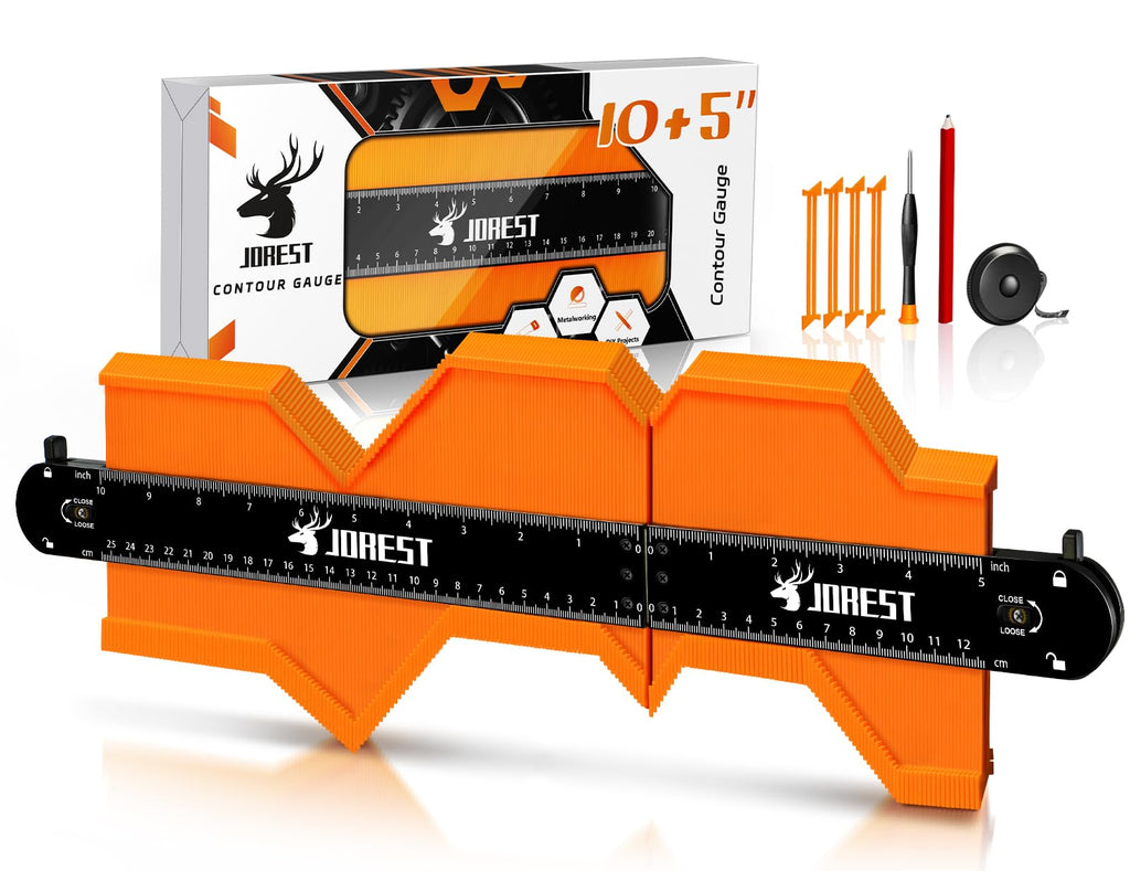 Locking Contour Gauge for Precise Shape Duplication