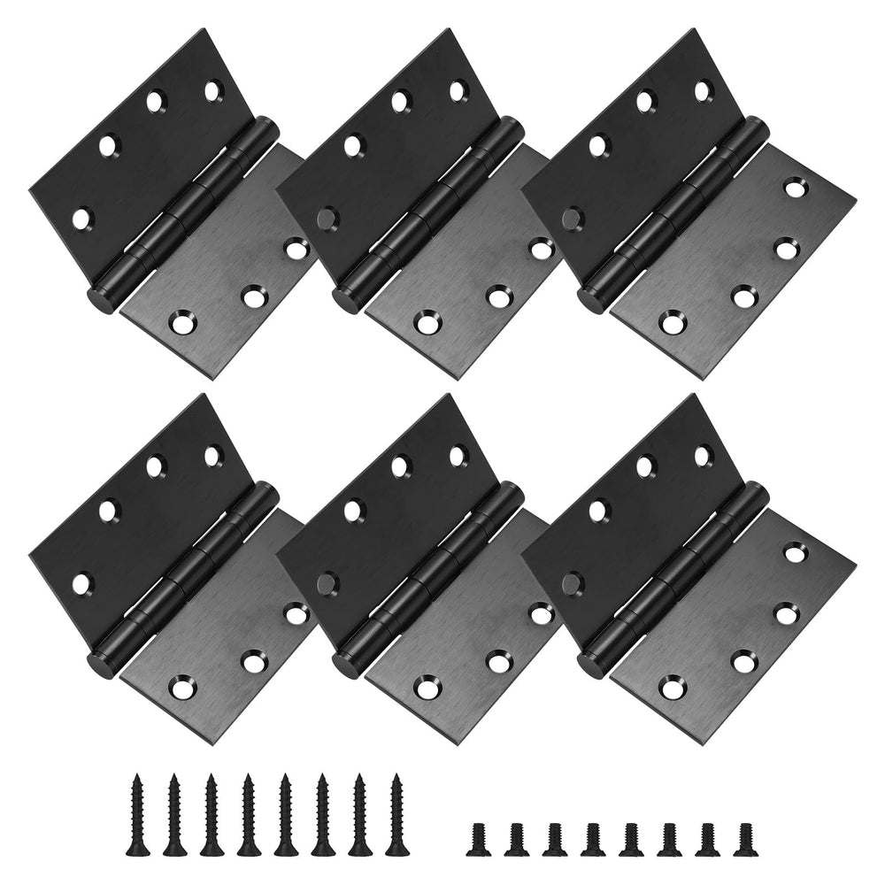 6 or 12 Pack 4 and a Half Inch Stainless Steel Ball Bearing Hinges