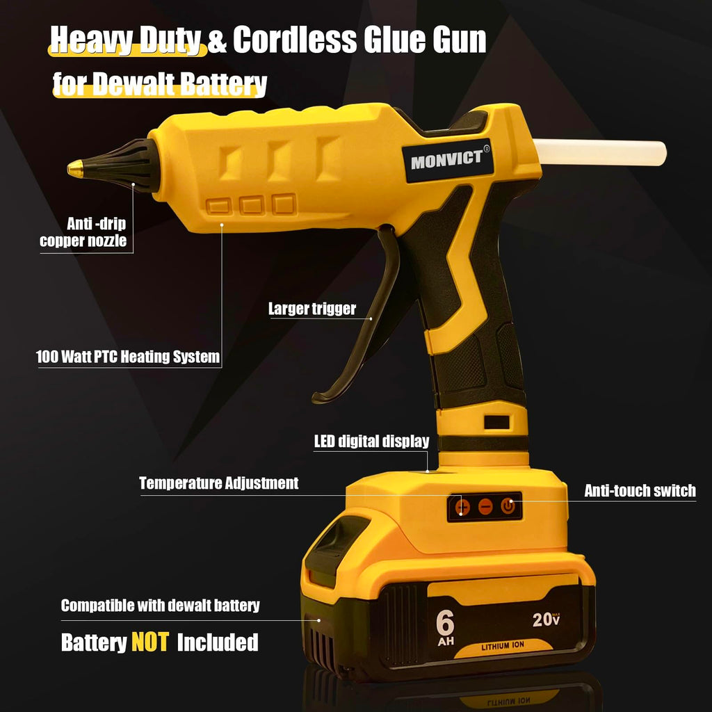 100W Cordless Hot Glue Gun