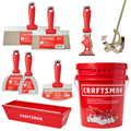 Drywall Hand Tool Kit with Joint Knives Taping Knives and Mixer