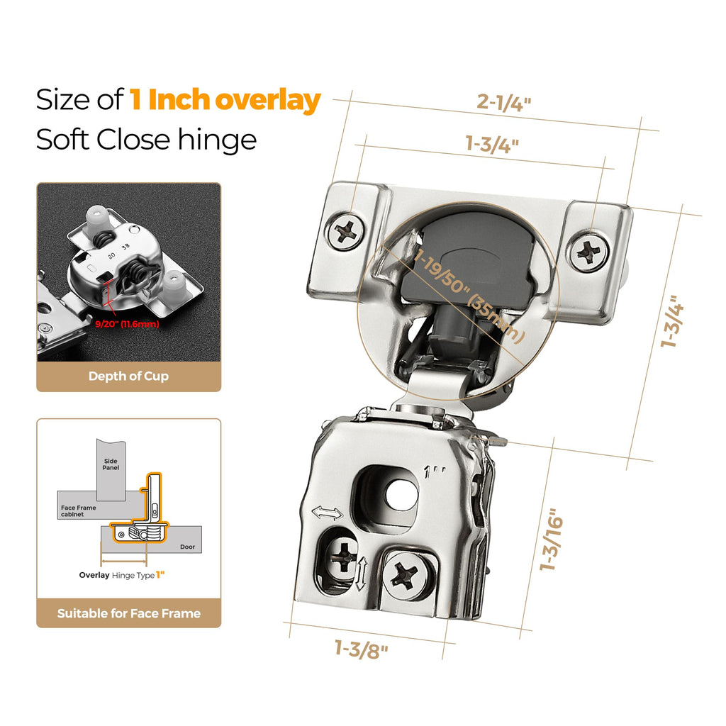 Soft Close Kitchen Cabinet Hinges