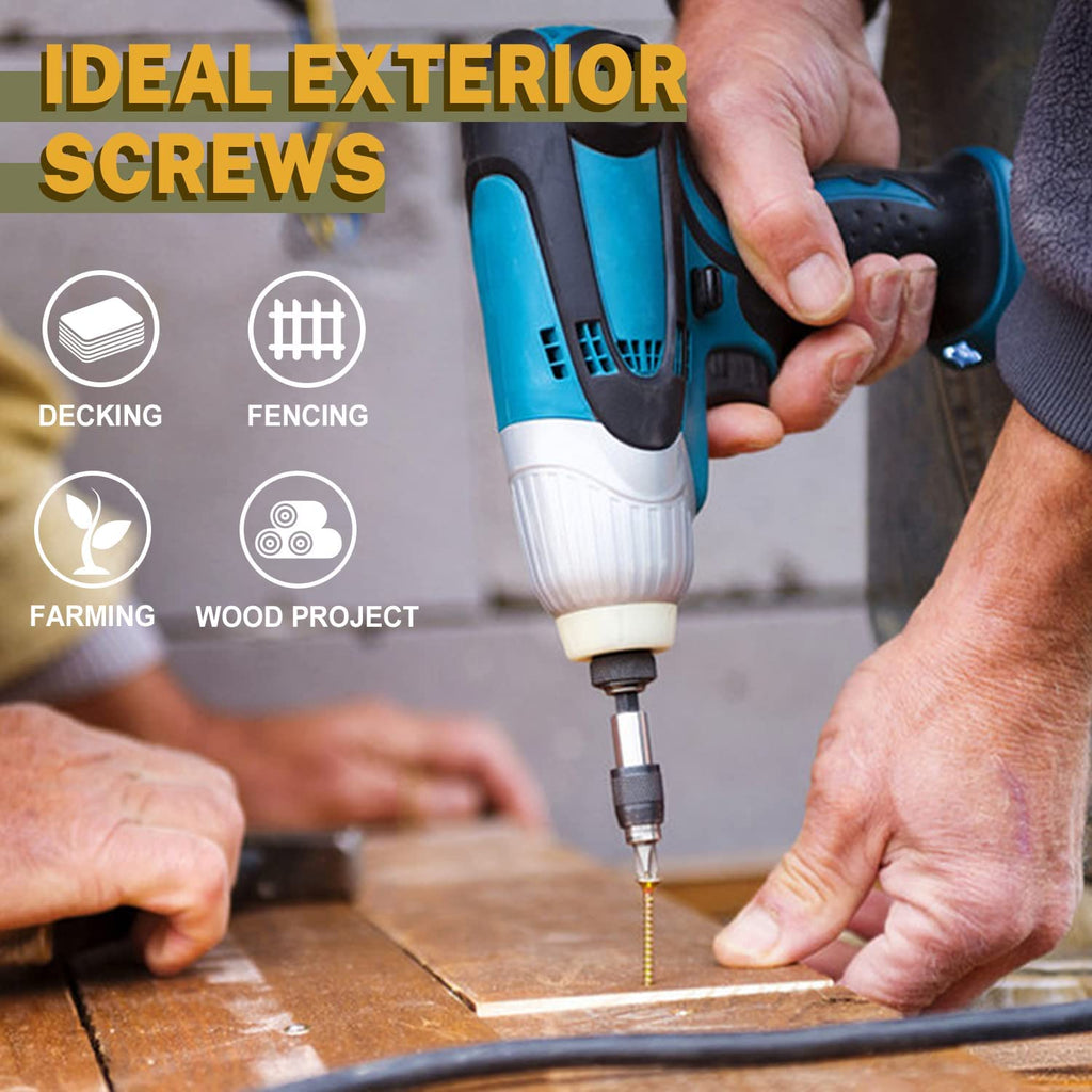 3 Inch Rust Resistant Exterior Deck Screws 1700 Pack