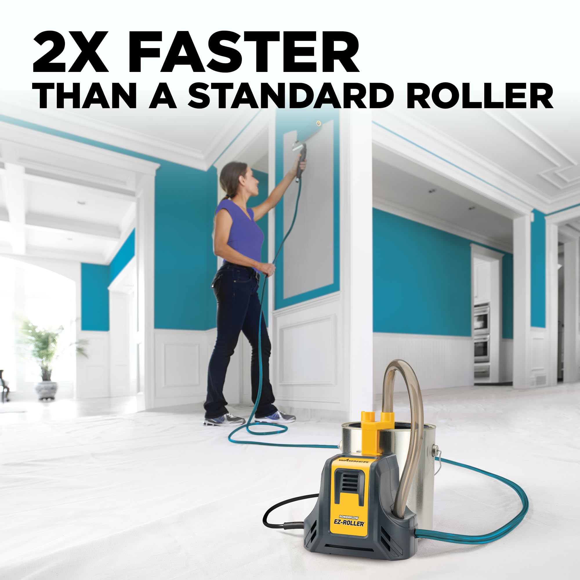 Direct Feed Electric Paint Roller for Multi Room Painting