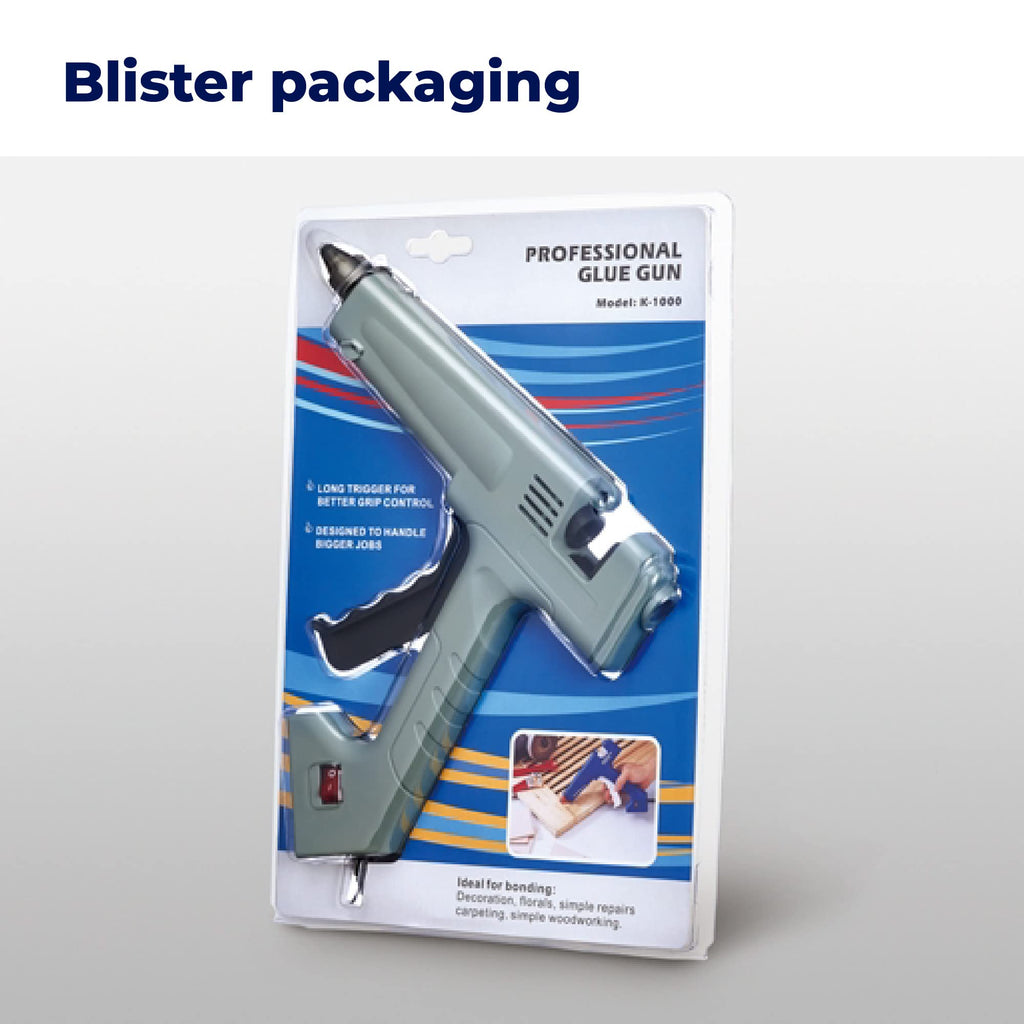 Heavy Duty Hot Glue Gun with Adjustable Temperature and Nozzles