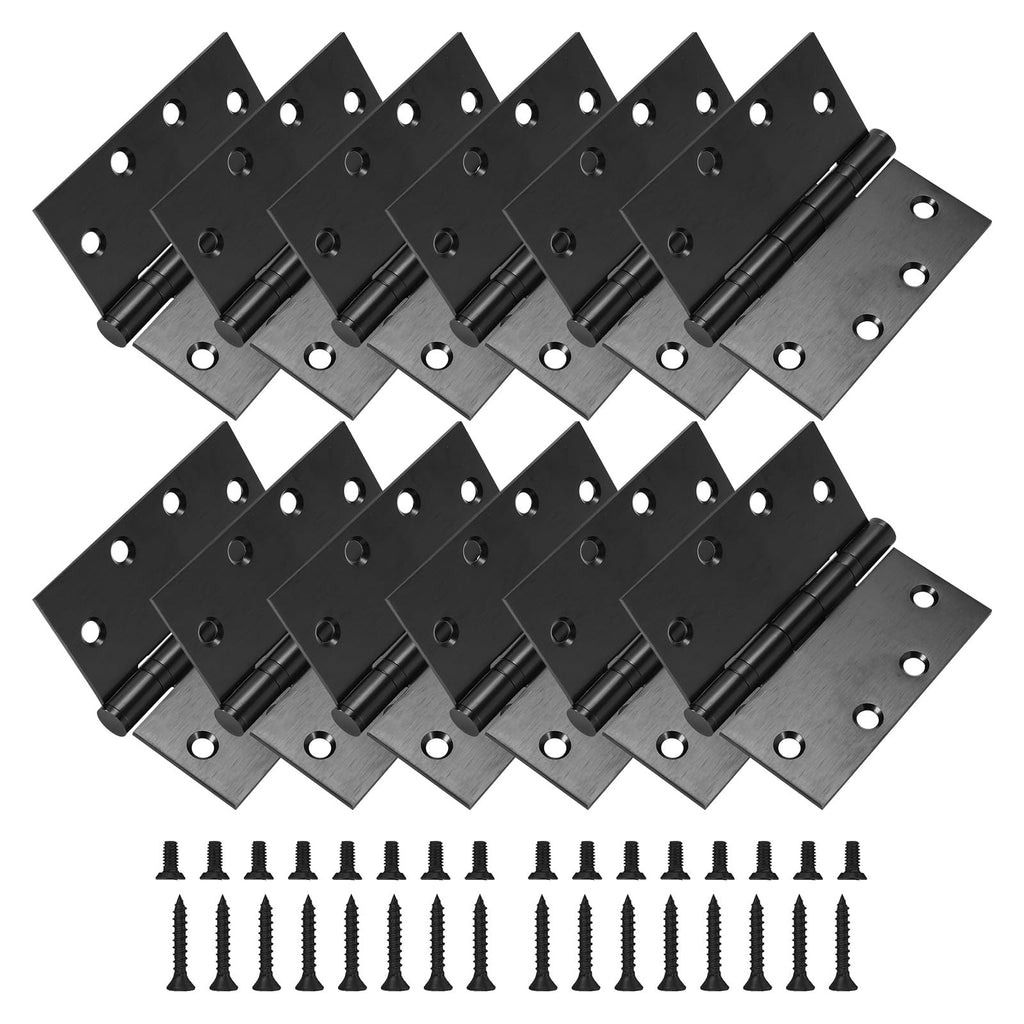 6 or 12 Pack 4 and a Half Inch Stainless Steel Ball Bearing Hinges