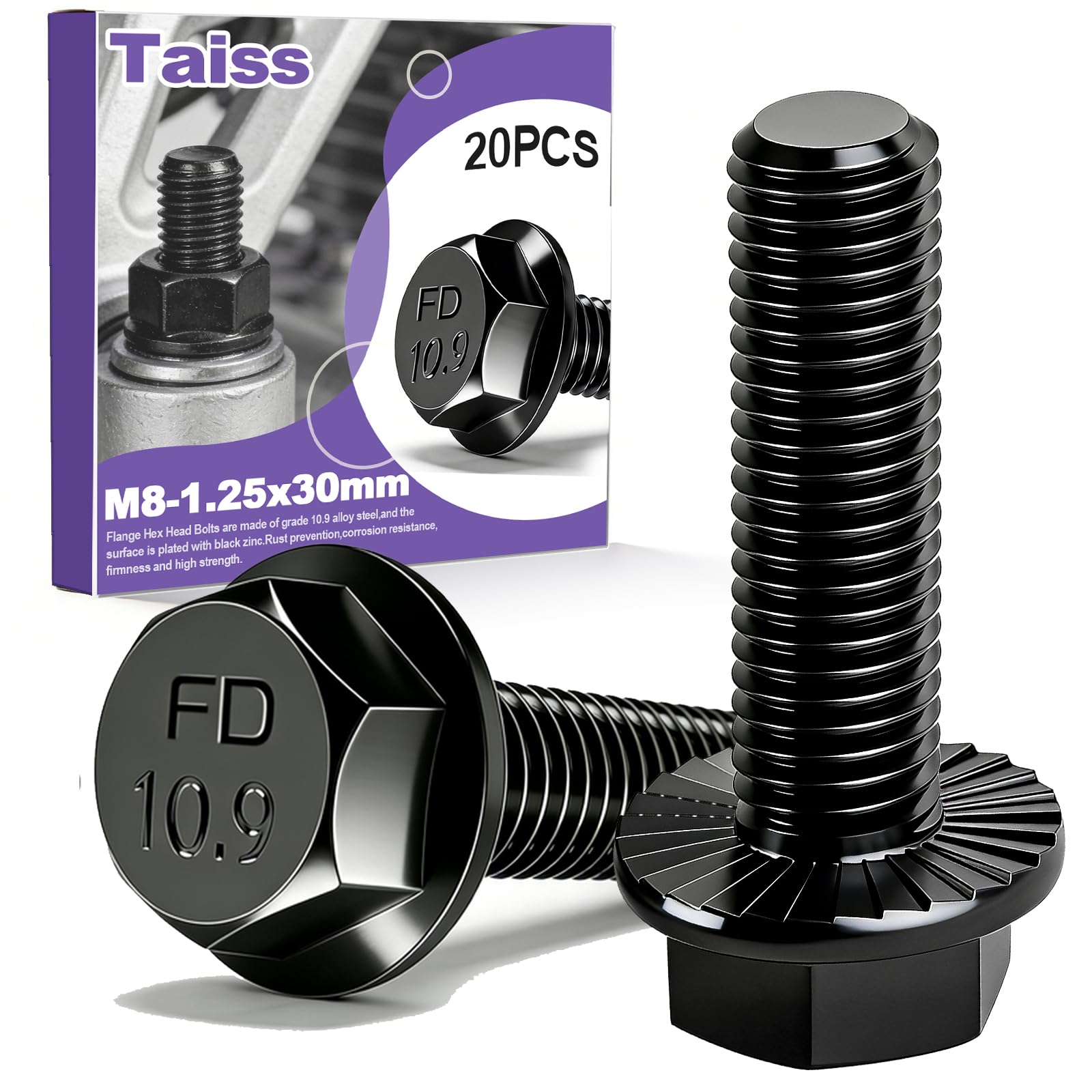 Metric and SAE Black Zinc Bolt Nut Washer and Socket Screw Kit