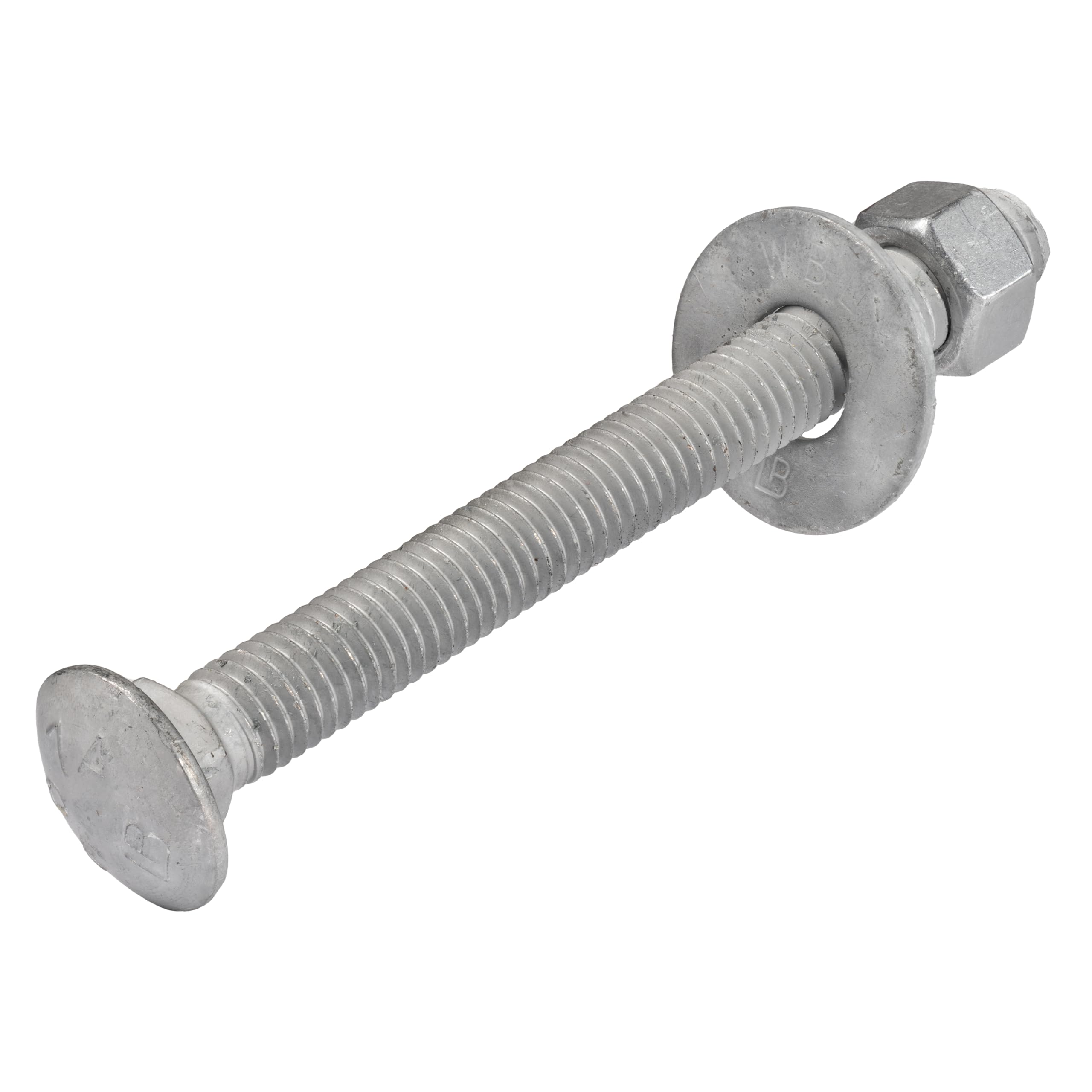 25 Pack Half Inch Galvanized Carriage Bolt Kit