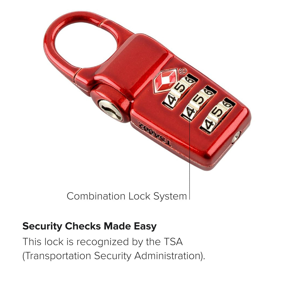 TSA Approved Combination Luggage Locks Set of 3