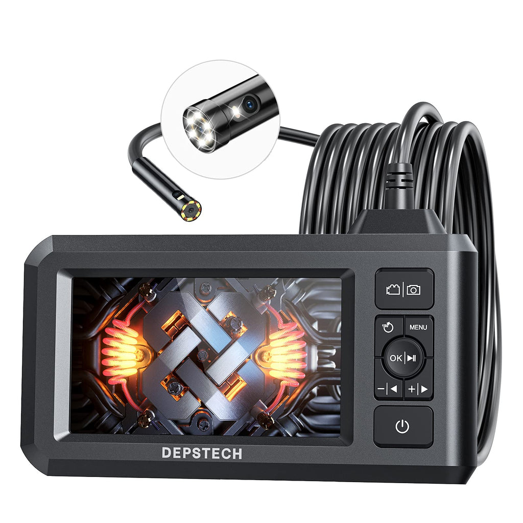 Dual Lens Endoscope Camera with Light 16 Foot Inspection Borescope