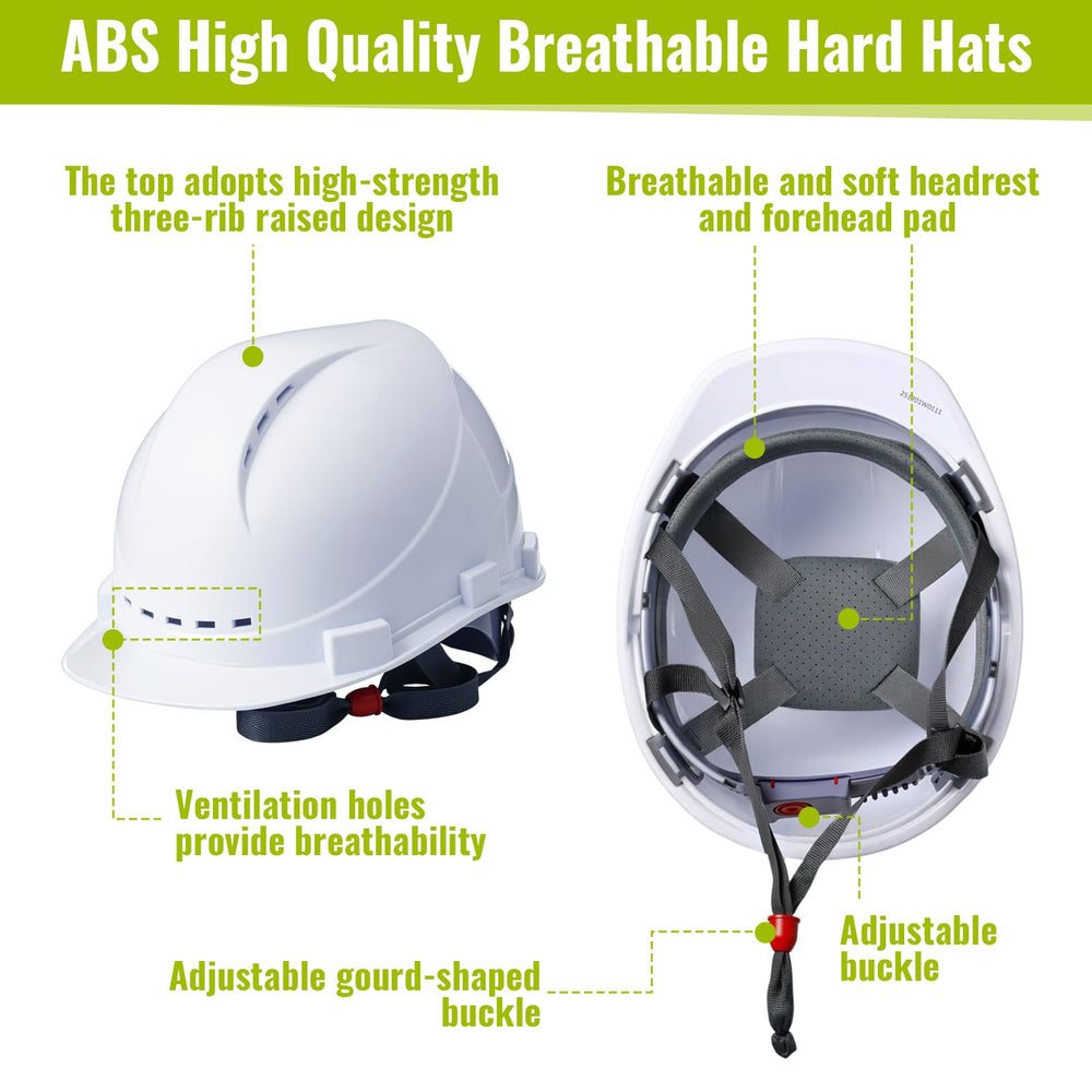 18 Piece Construction Safety Helmet Vest and Goggles Set