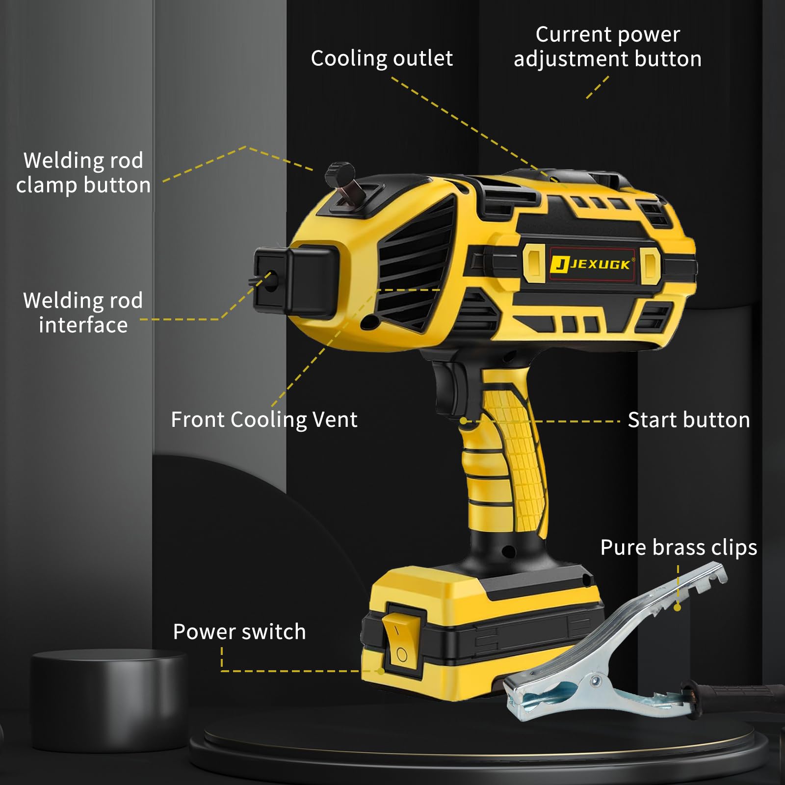 Portable 120 Amp ARC Welder with IGBT Inverter and Welding Rods