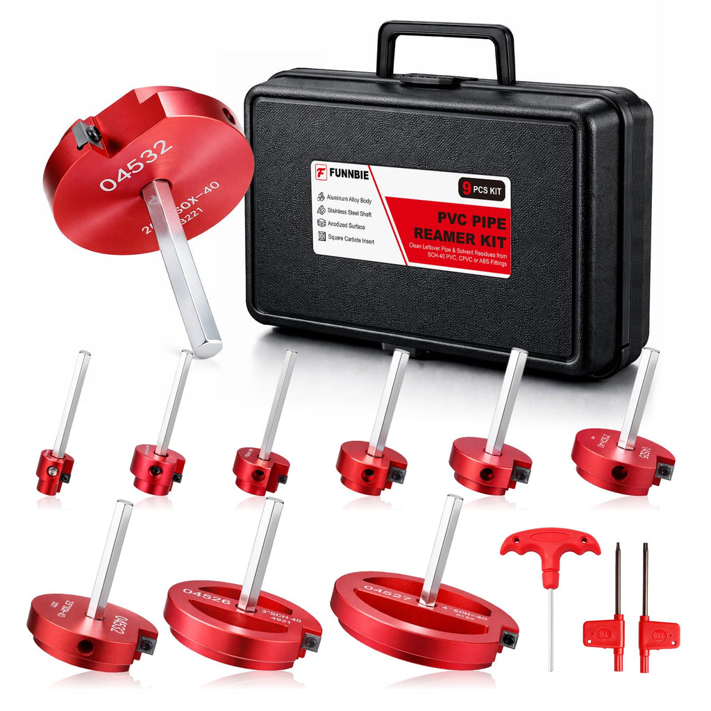 PVC Pipe Reamer Kit and Fitting Saver Tool