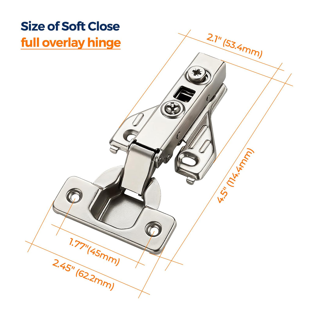 Full Overlay Cabinet Door Hinges 105 Degree