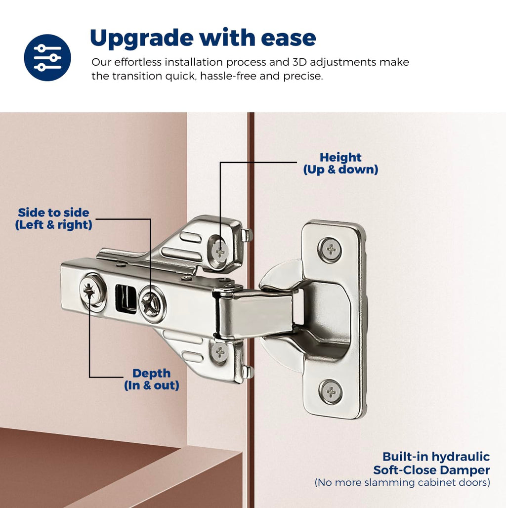 Full Overlay Cabinet Door Hinges 105 Degree