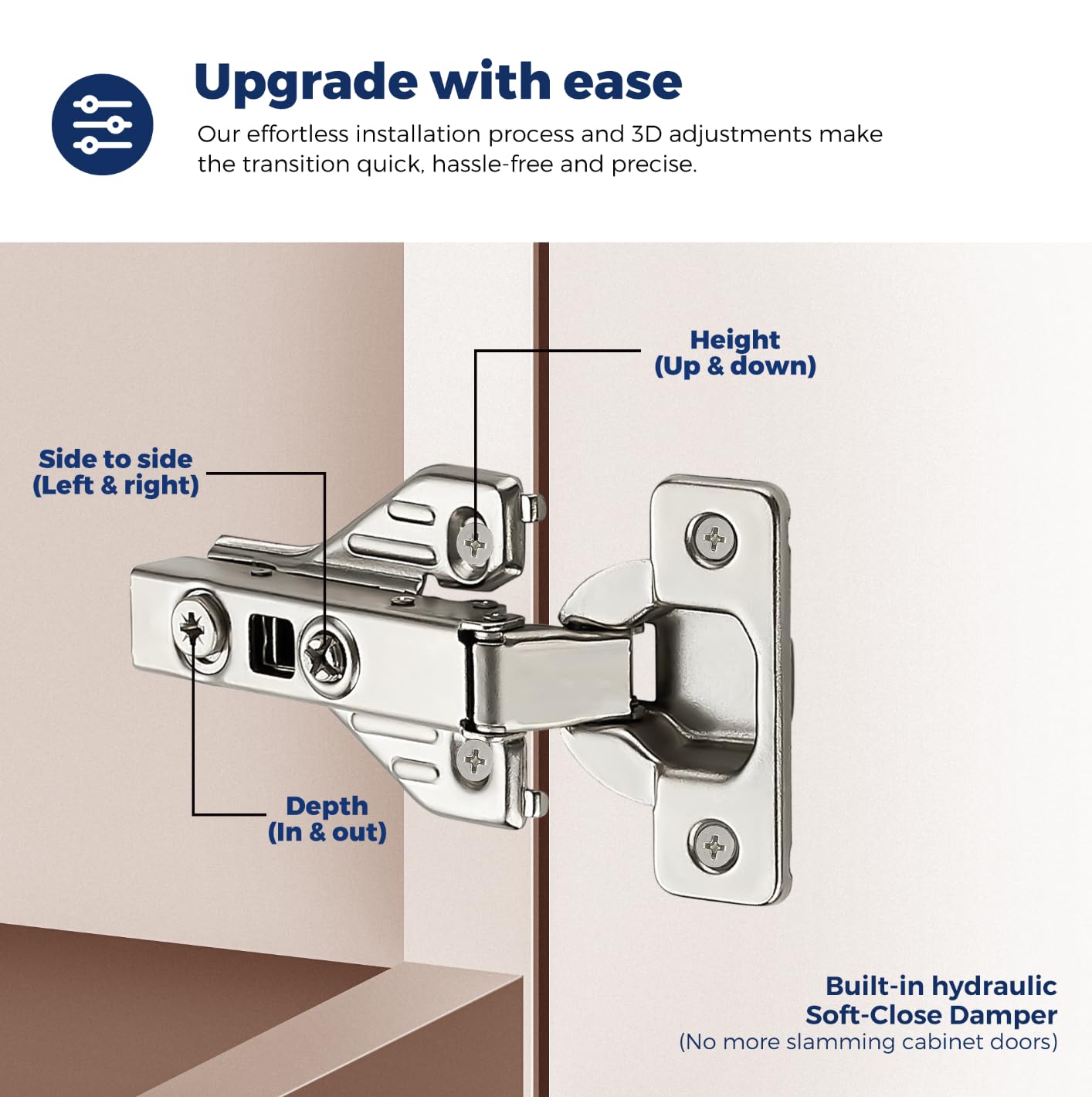 Full Overlay Cabinet Door Hinges 105 Degree