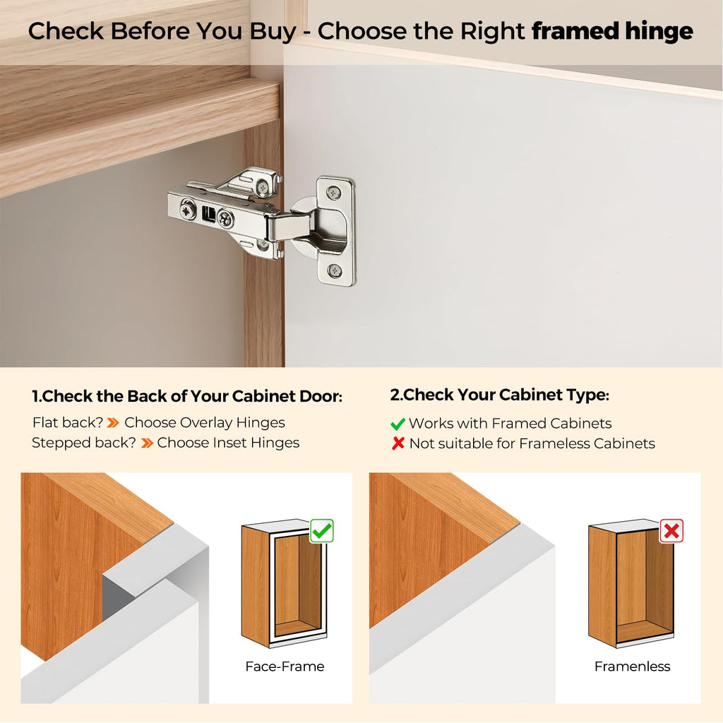 Full Overlay Cabinet Door Hinges 105 Degree