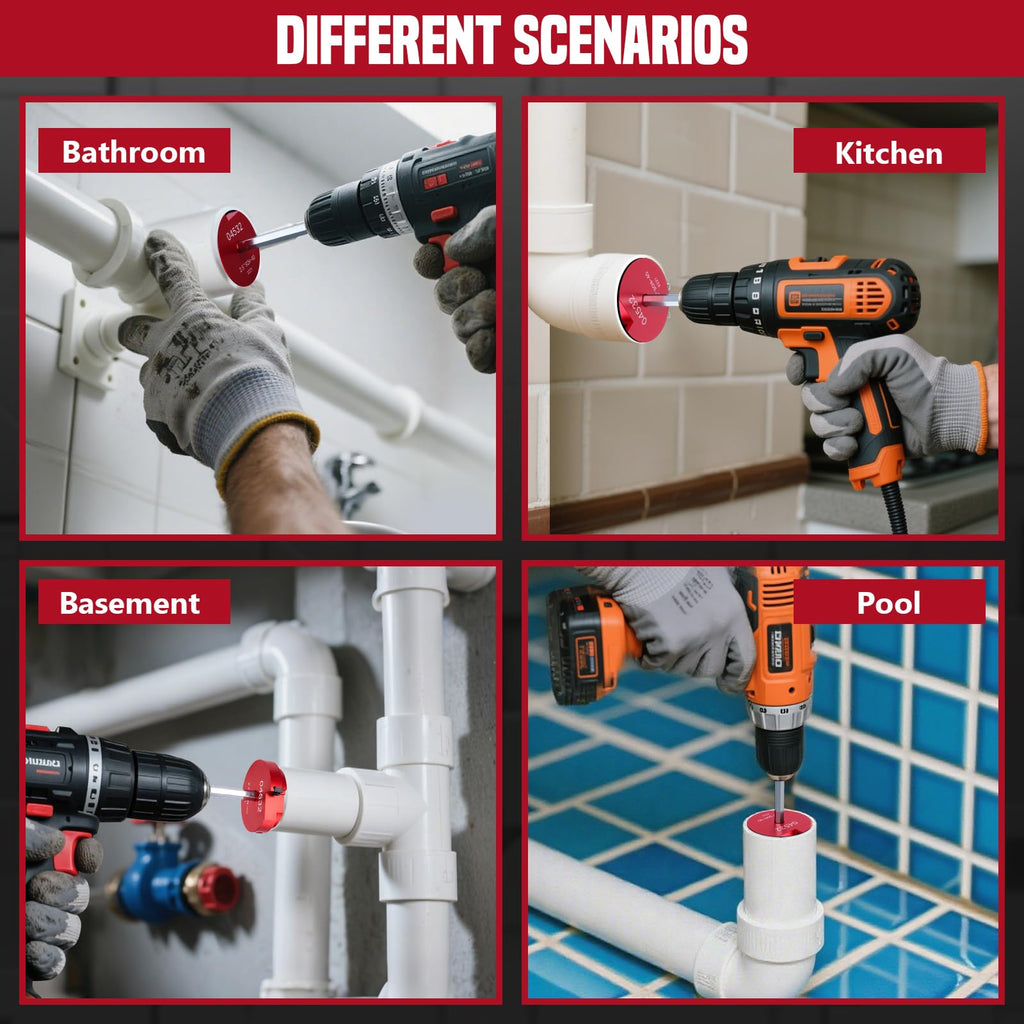 PVC Pipe Reamer Kit and Fitting Saver Tool