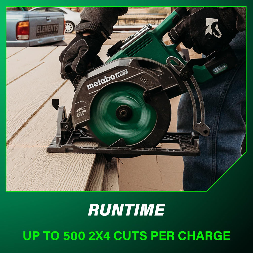 36V Cordless Rear Handle Circular Saw Kit with Optional AC Adapter