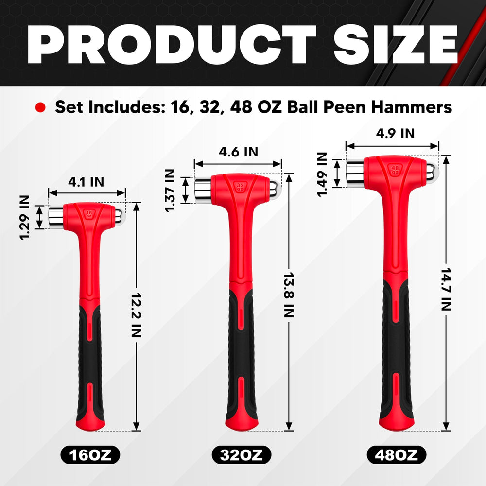 Ball Peen Hammer Set