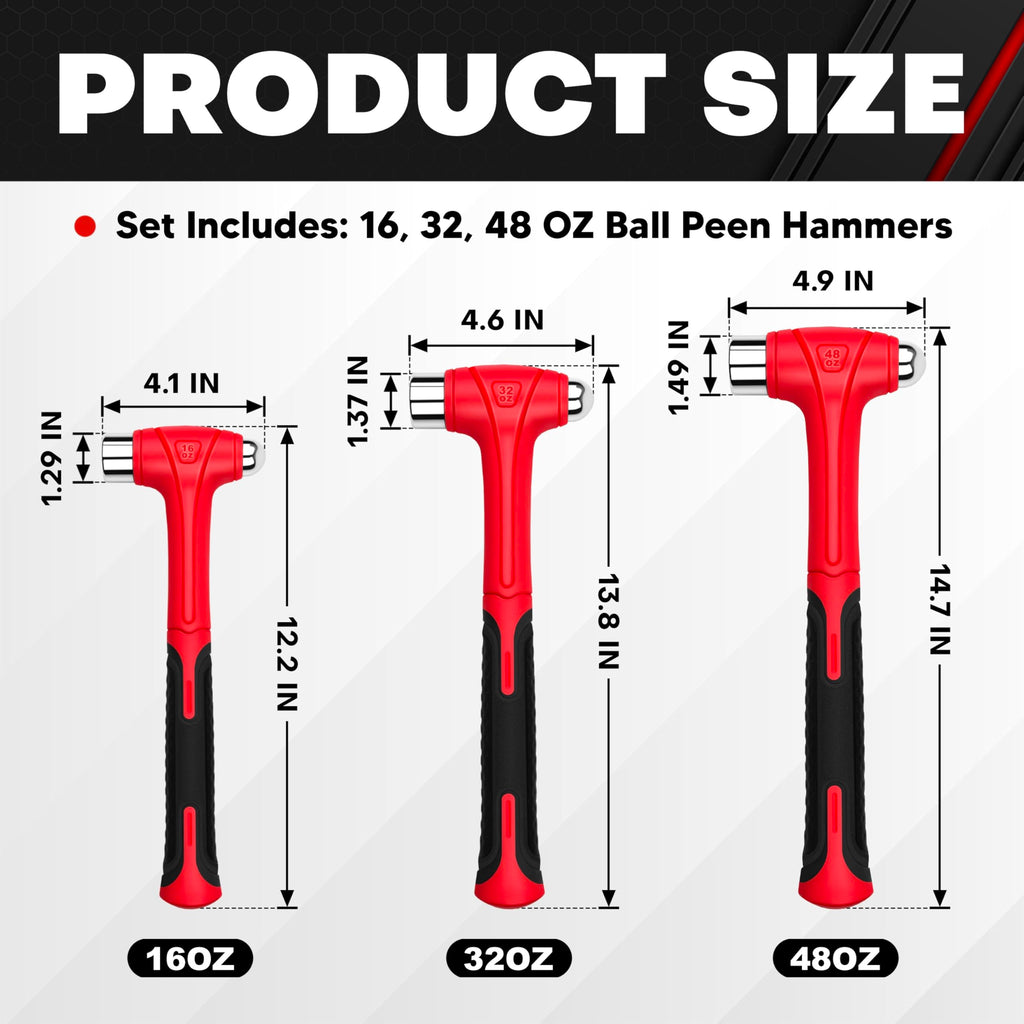 Ball Peen Hammer Set