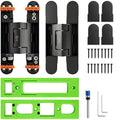 6 Inch 7 Inch Concealed Door Hinges Zinc Alloy 180 Degree Adjustable