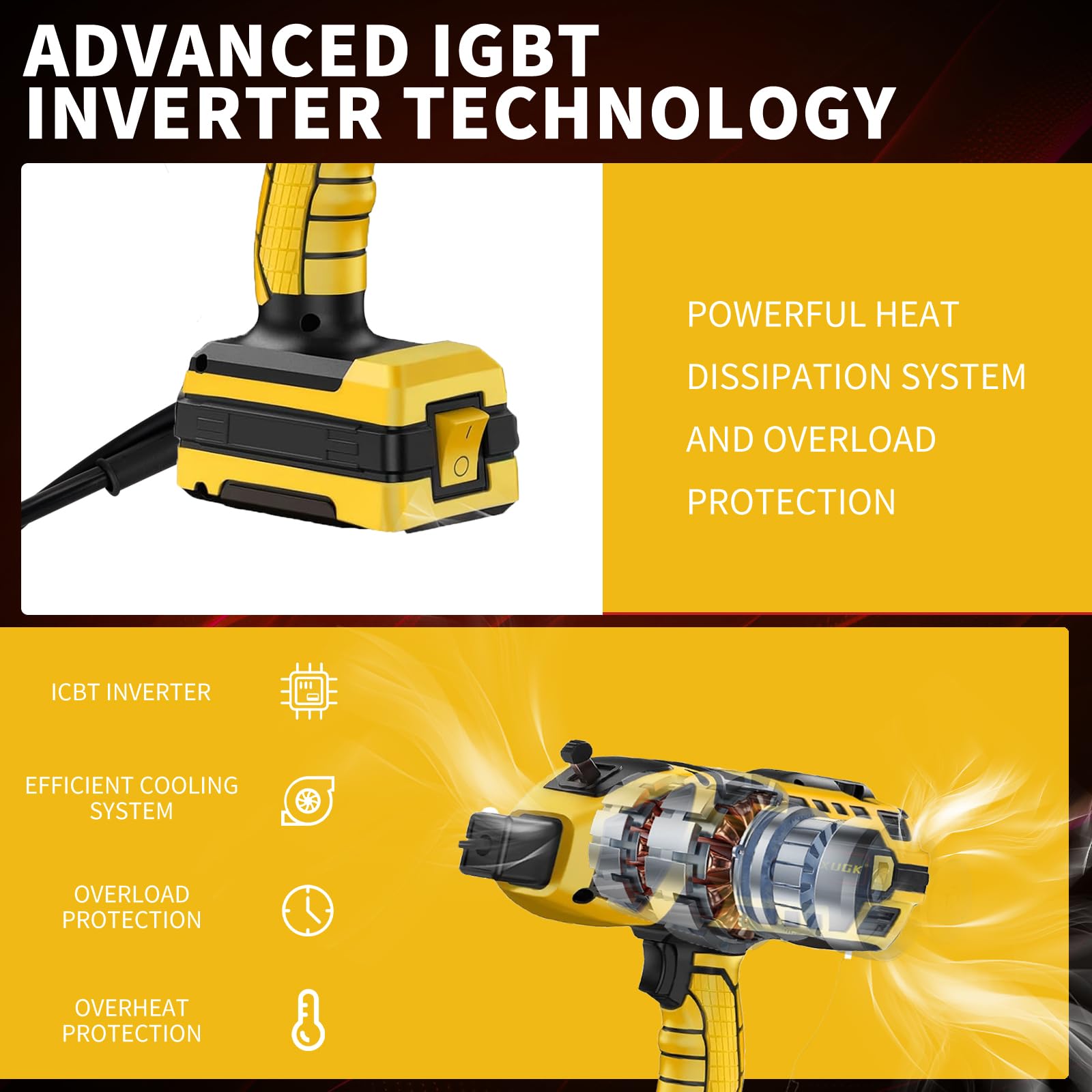 Portable 120 Amp ARC Welder with IGBT Inverter and Welding Rods