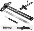 Woodworking Scriber Marking Ruler with Carpenter Pencil and Metal Scale