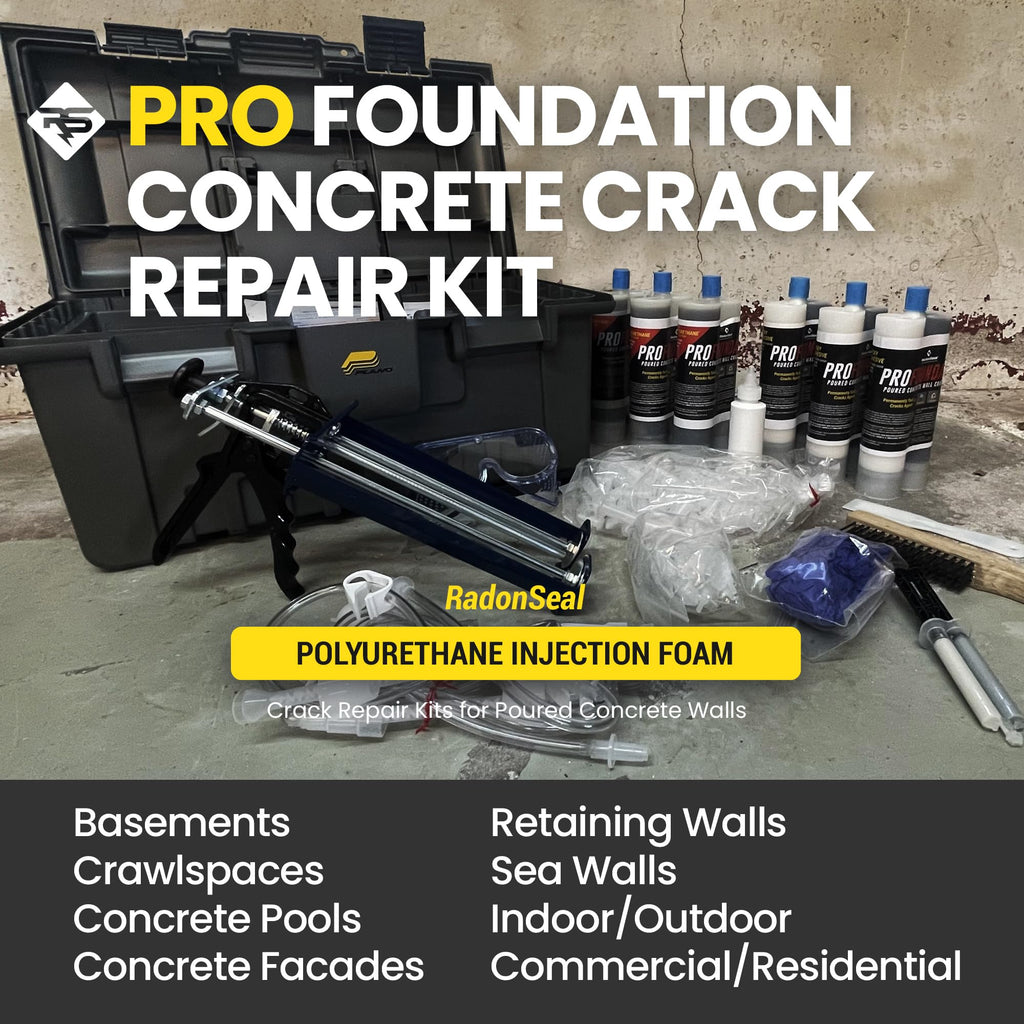 Fast Curing Polyurethane Foundation Crack Repair Kit 30 Foot