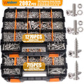 Metric Hex Socket Screw Nut and Washer Assortment Kit with Allen Wrench
