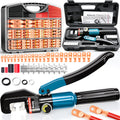 Battery Cable Lug Crimping Tool Kit with 230 Copper Lugs