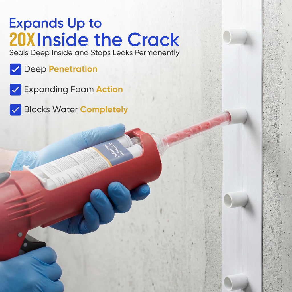 Polyurethane Injection Foundation Wall Crack Repair Kit